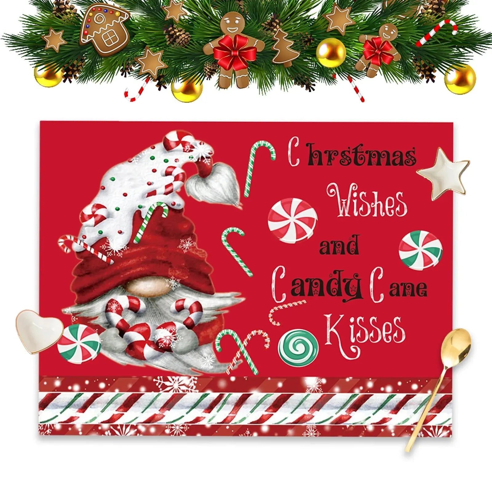 Christmas Decoration Cartoon Antifouling Insulation Placemat - Bellarte Enchanté Christmas Decoration Cartoon Antifouling Insulation Placemat